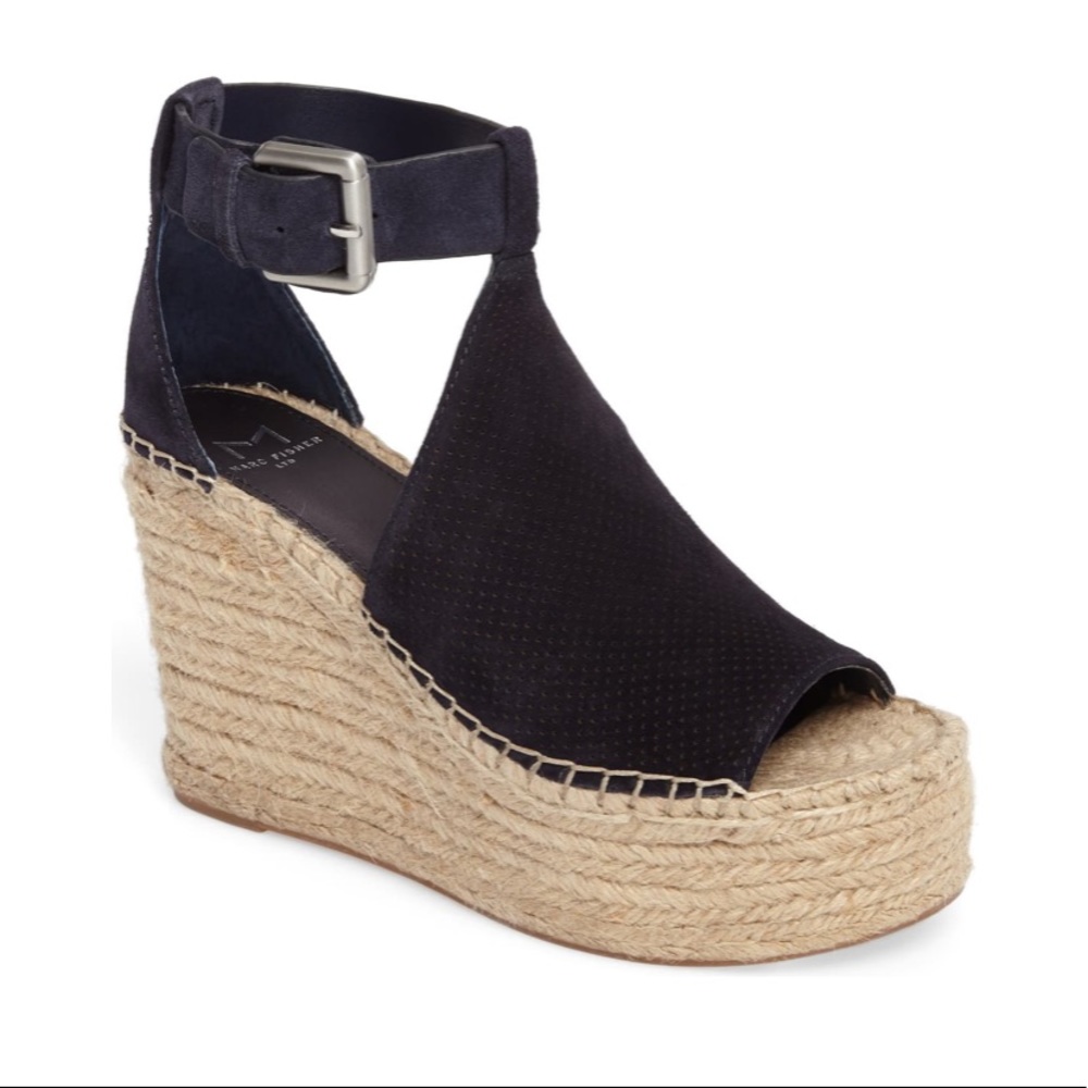 NWOB Marc Fisher Annie Perforated Espadrille